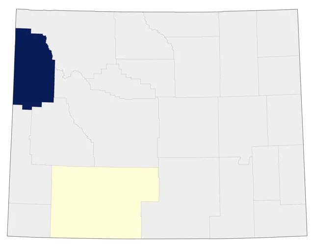 Red-faced Warbler county map
