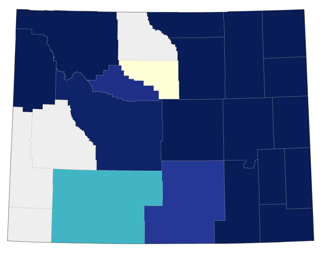 Red-headed Woodpecker county map