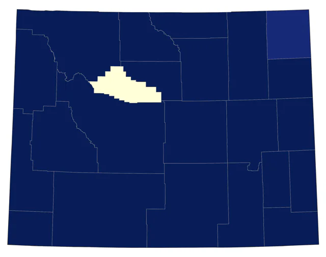 Red-necked Phalarope county map