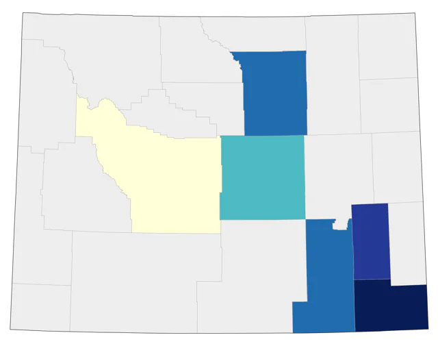 Red-throated Loon county map