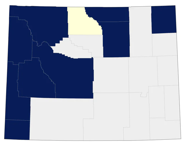 Ruffed Grouse county map