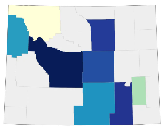 Short-billed Gull county map