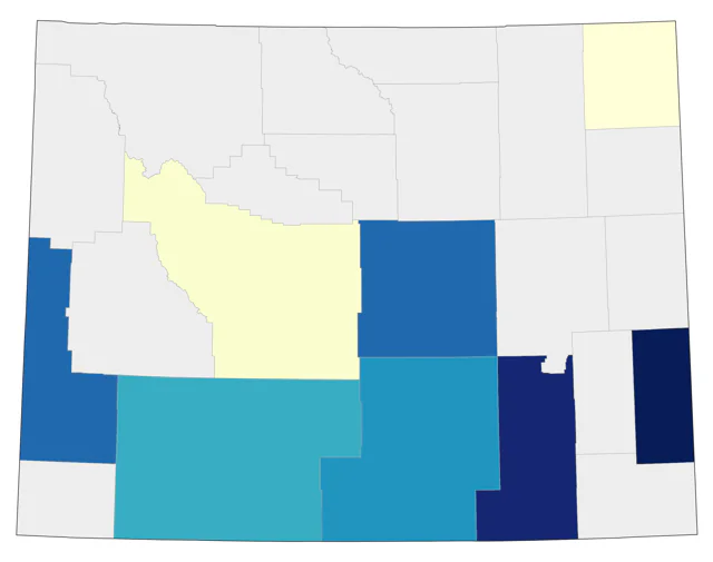 Snowy Plover county map