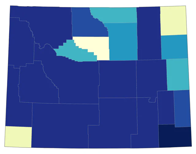 Townsend's Warbler county map