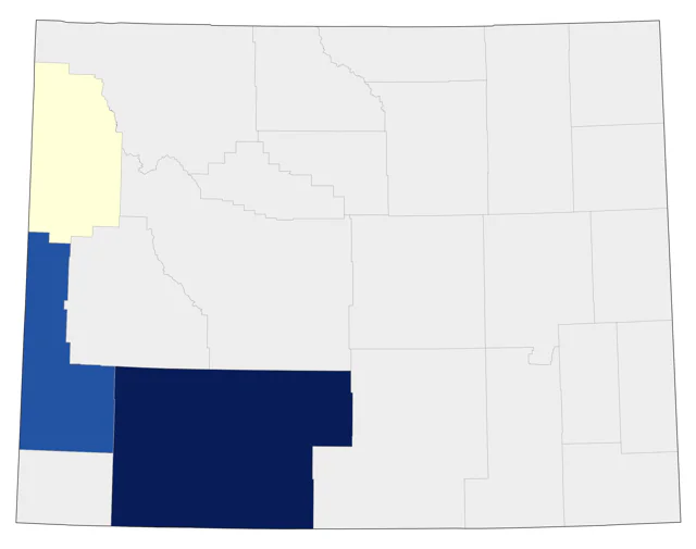 Vermilion Flycatcher county map