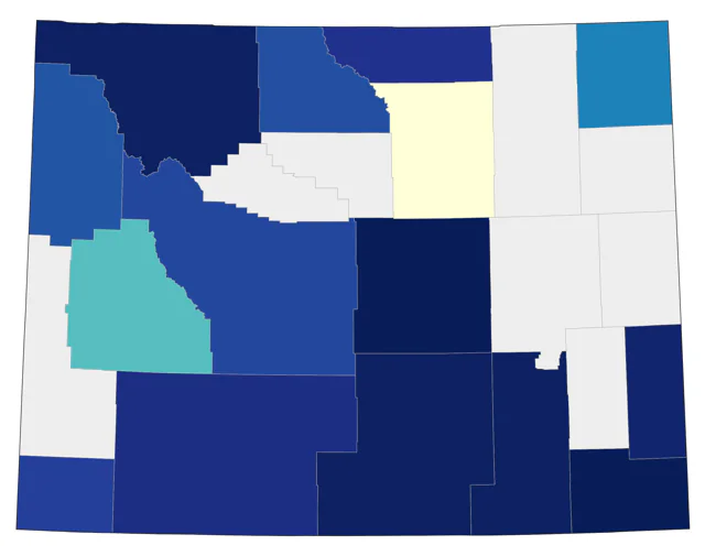 Western Cattle-Egret county map