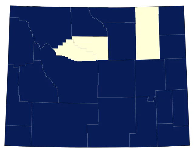 Western Grebe county map