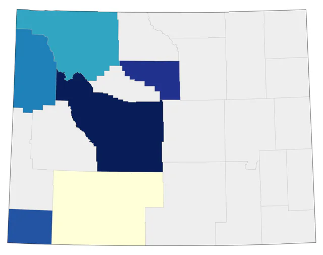 Western Screech-Owl county map