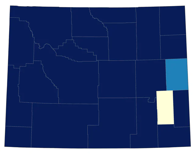 Western Warbling Vireo county map