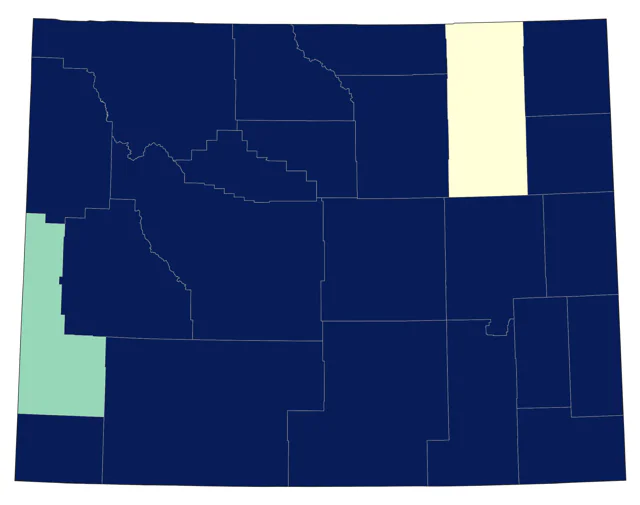 White-throated Swift county map
