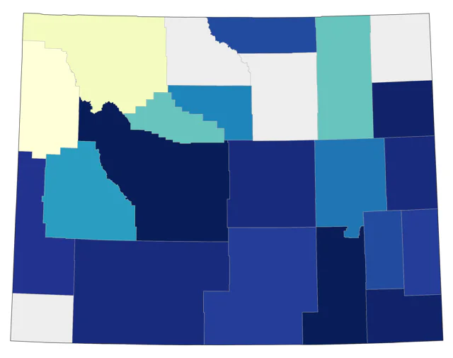 White-winged Dove county map