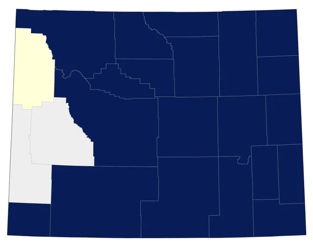 Wild Turkey county map