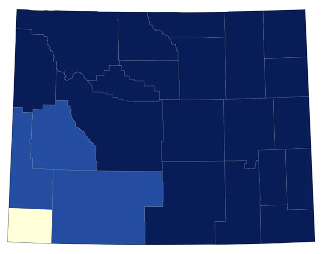Wood Duck county map