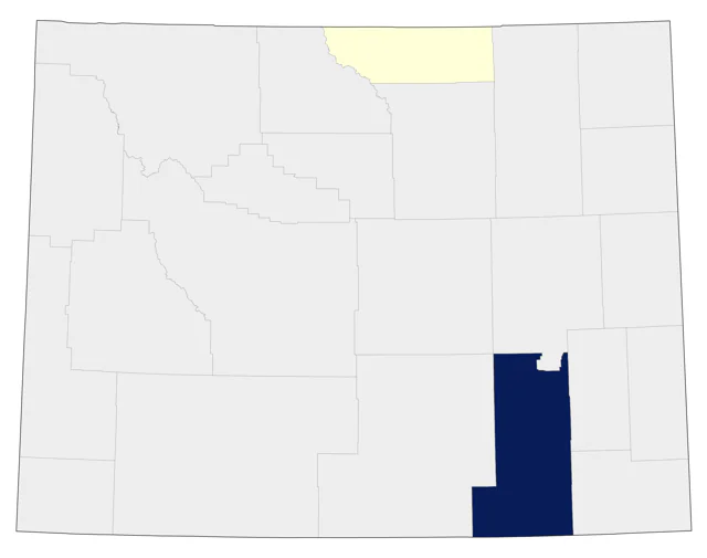 Yellow-crowned Night Heron county map