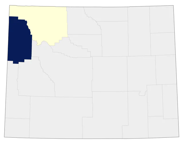 Yellow Rail county map